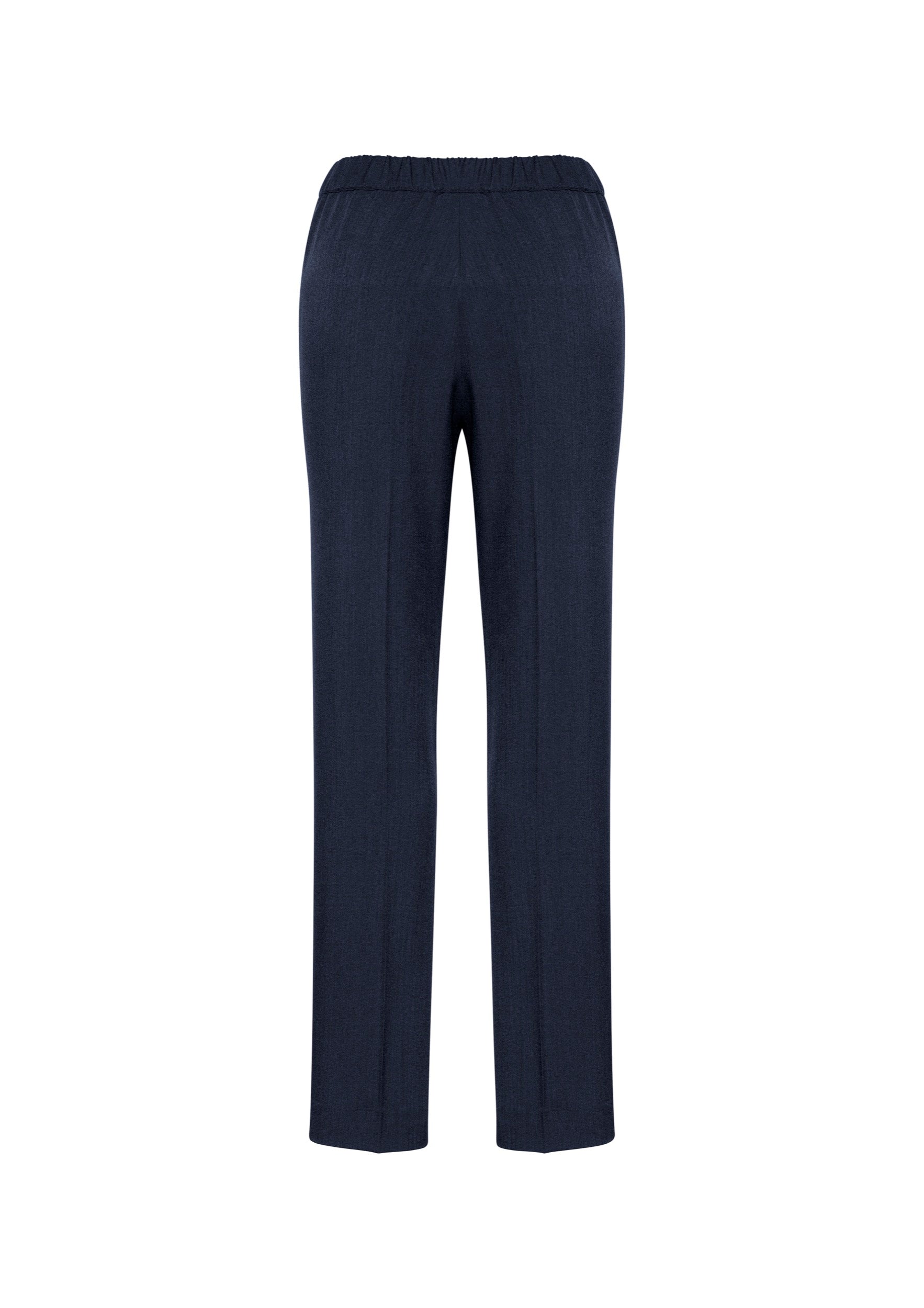Biz Corporates 10123 Cool Stretch Womens Ultra Comfort Waist Pant in Navy - back view