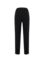 Biz Corporates 10722 Siena Womens Bandless Elastic Waist Pant in Black - back view
