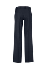 Biz Corporates 14015 Comfort Wool Stretch Womens Adjustable Waist Pant in Navy - back view