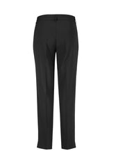 Biz Corporates 14017 Comfort Wool Stretch Womens Slim Leg Pant in Black - back view