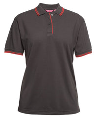 JB's LADIES CONTRAST POLO  - 2LCP