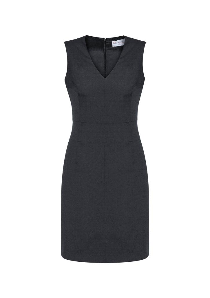 Womens Comfort Wool Stretch Sleeveless V-Neck Dress - 34021 - biz-corporates-2