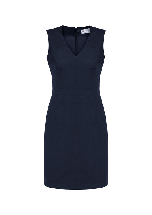 Womens Comfort Wool Stretch Sleeveless V-Neck Dress - 34021 - biz-corporates-0