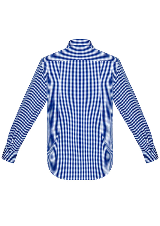 Biz Corporates 43420 Springfield Mens Long Sleeve Shirt in French Navy - back view