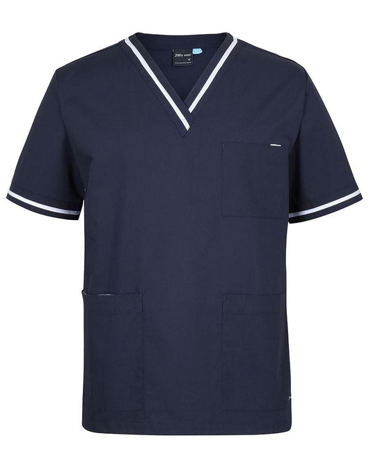 JB's CONTRAST UNISEX SCRUBS TOP   - 4SCT