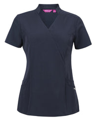 JB's LADIES NU MANDARIN COLLAR SCRUB TOP    - 4SMT1