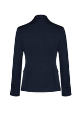 Biz Corporates 60119 Cool Stretch Womens 2 Button Mid Length Jacket in Navy - back view