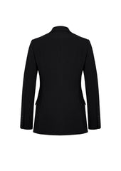 Biz Corporates 60717 Siena Womens Longline Jacket in Black - back view
