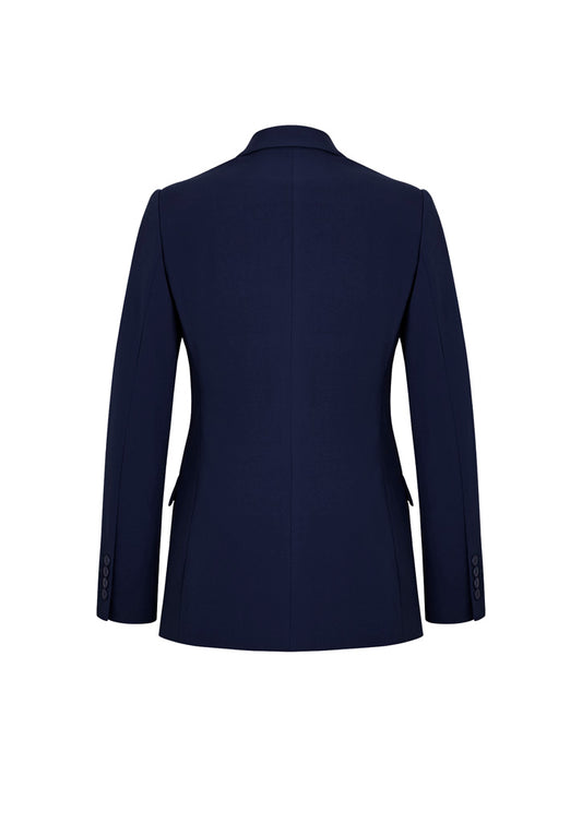 Biz Corporates 60717 Siena Womens Longline Jacket in Marine - back view
