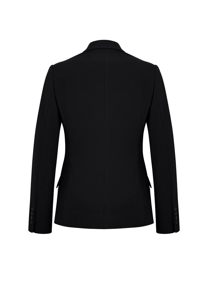 Biz Corporates 60719 Siena Womens Mid Length Jacket in Black - back view