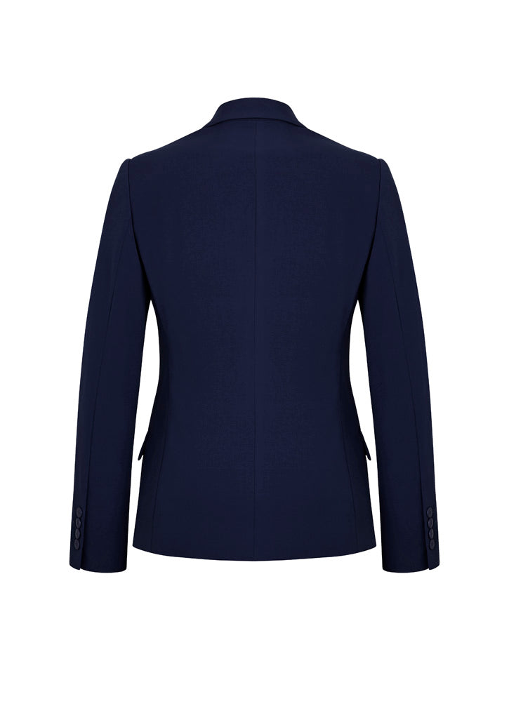Biz Corporates 60719 Siena Womens Mid Length Jacket in Marine - back view