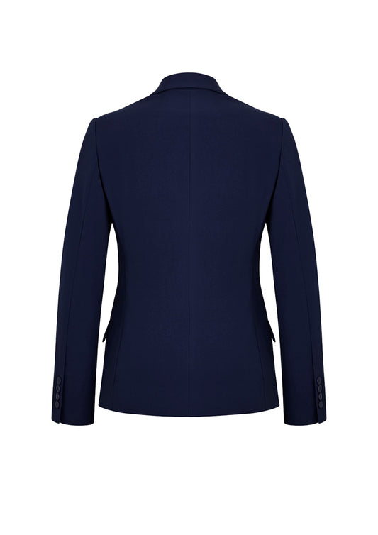 Biz Corporates 60719 Siena Womens Mid Length Jacket in Marine - back view