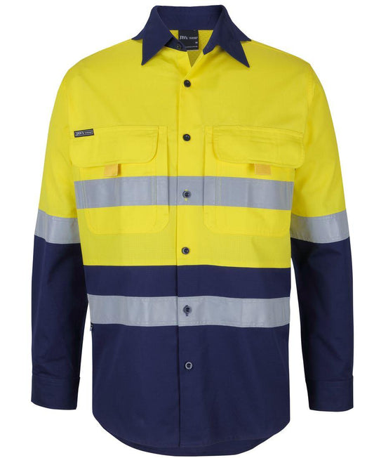 JB's HV (D+N) L/S RIPSTOP FISHING SHIRT   - 6DNRL