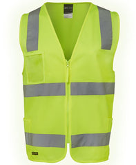 JB's HV (D+N) ZIP SAFETY VEST   - 6DNSZ