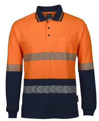 JB's HV L/S SEGMENTED TAPE POLO   - 6HLST