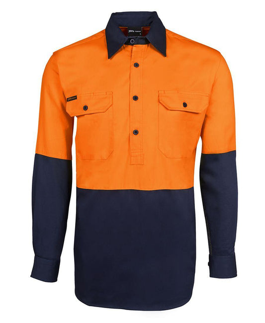 JB's HV CLOSE FRONT L/S 190G SHIRT   - 6HVCF
