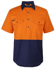 JB's HV CLOSE FRONT S/S 150G WORK SHIRT   - 6HVCW