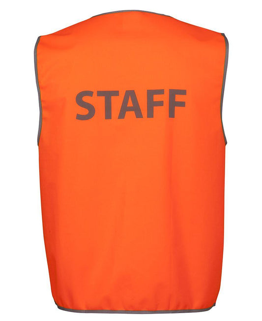 JB's HV SAFETY VEST PRINT STAFF   - 6HVS6