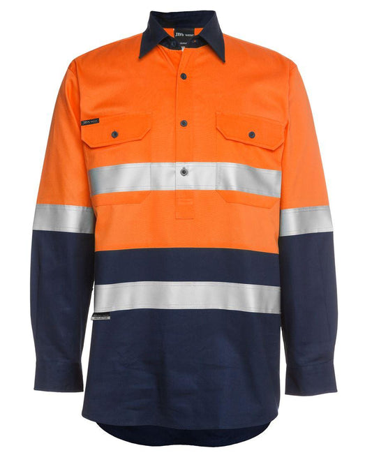 JB's HV (D+N) CLOSE FRONT L/S 190G SHIRT   - 6HWCF
