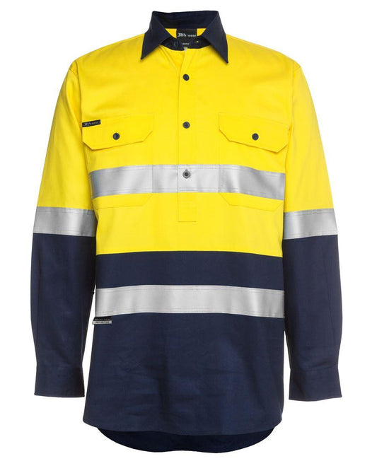 JB's HV (D+N) CLOSE FRONT L/S 190G SHIRT   - 6HWCF
