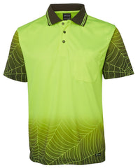 JB's HI VIS S/S WEB POLO  - 6WPS