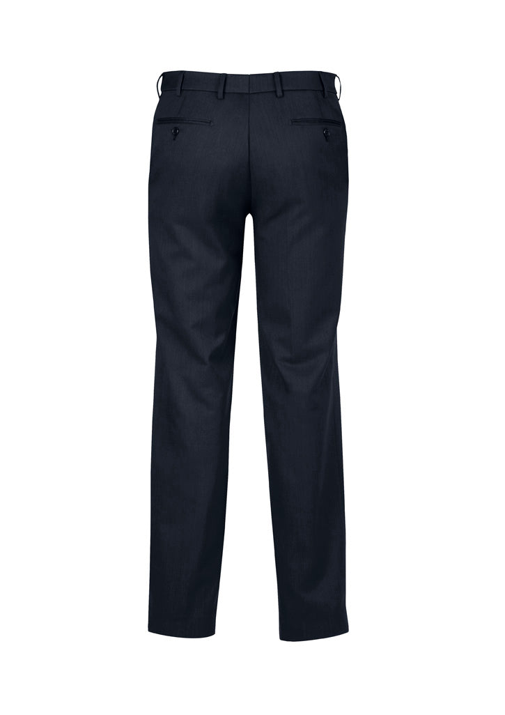 Biz Corporates 70112R Cool Stretch Mens Flat Front Pant (Regular) in Navy - back view