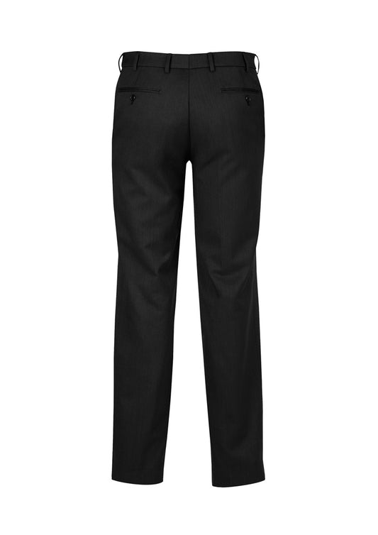 Biz Corporates 70114R Cool Stretch Mens Adjustable Waist Pant (Regular) in Black - back view