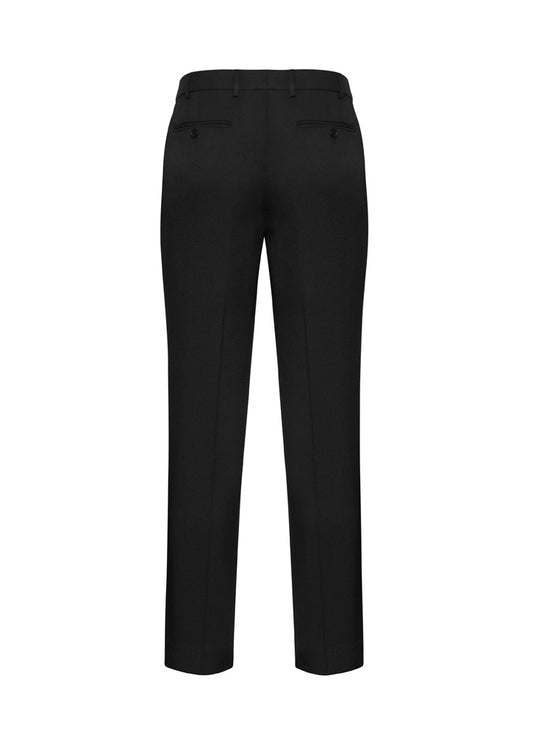 Biz Corporates 74013 Comfort Wool Stretch Mens Slimline Pant in Black - back view