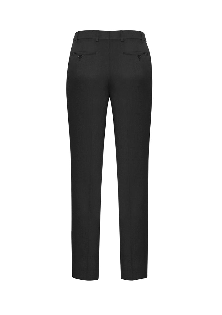 Biz Corporates 74013 Comfort Wool Stretch Mens Slimline Pant in Charcoal - back view