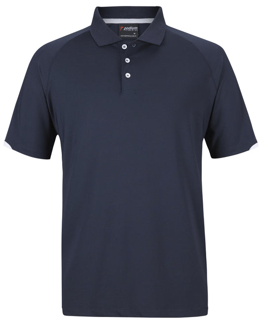 PODIUM CONTRAST STRETCH POLO   - 7STC