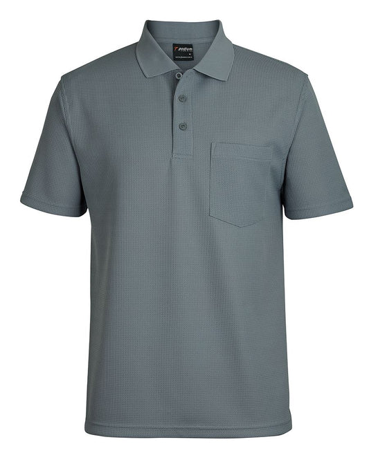 PODIUM WAFFLE POCKET POLO  - 7WPP