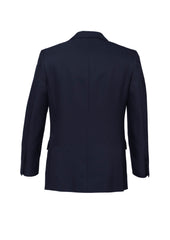 Biz Corporates 80111 Cool Stretch Mens 2 Button Classic Jacket in Navy - back view