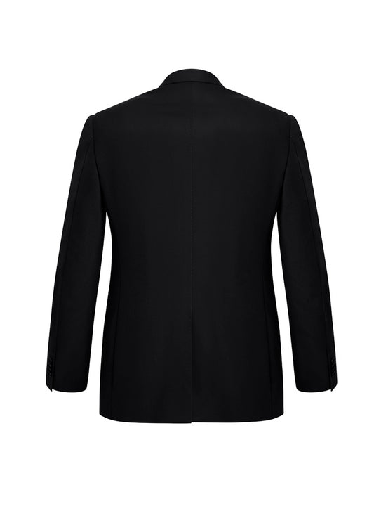 Biz Corporates 80717 Siena Mens 2 Button Jacket in Black - back view