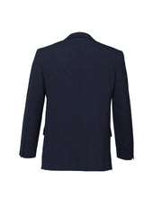Biz Corporates 84011 Comfort Wool Stretch Mens 2 Button Classic Jacket in Navy - back view