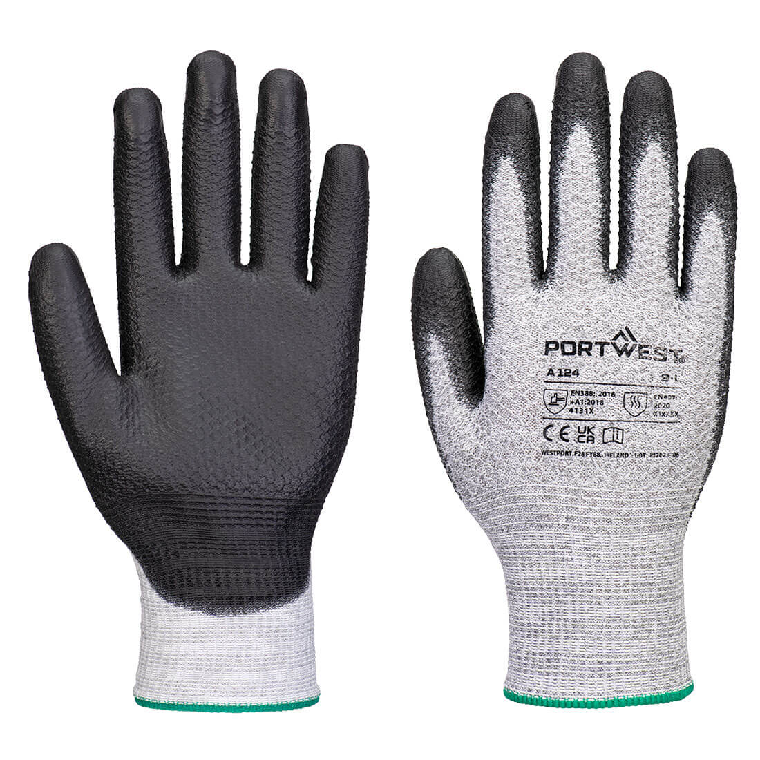 Grip 13 PU Diamond Knit Glove (Pk12) - A124 - Portwest-0