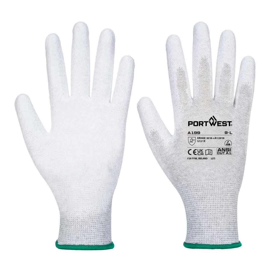 Antistatic PU Palm Glove - A199 - Portwest-0
