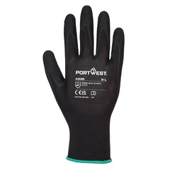 Portwest A335 Dermi-Grip NPR15 Nitrile Sandy Glove in Black - back view