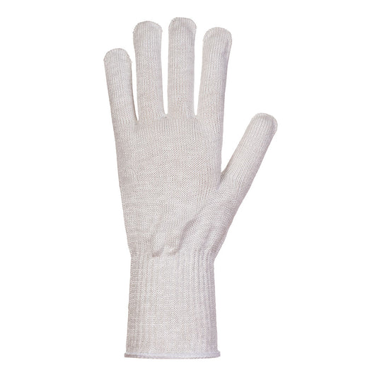 Portwest A657 AHR 10 Food Glove Liner in Grey - back view