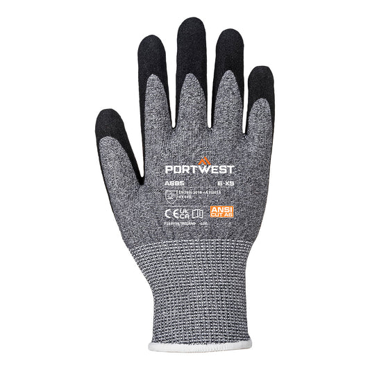 Portwest A665 VHR Advanced Cut Glove in Grey - back view