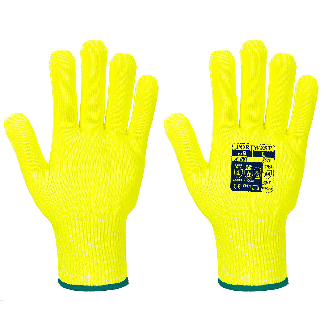Cut D13 Hi-Vis Liner Glove - A688 - Portwest-0
