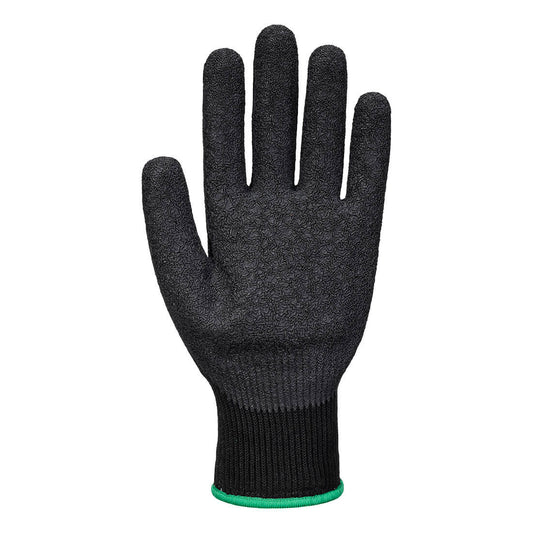 Portwest A793 Needle Resistant F10 Latex Crinkle Glove in Black - back view