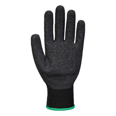 Portwest A793 Needle Resistant F10 Latex Crinkle Glove in Black - back view