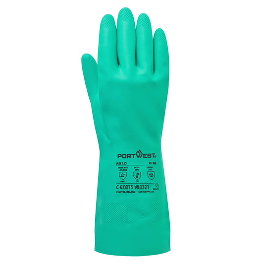 Portwest A810 Nitrosafe Chemical Gauntlet - back view