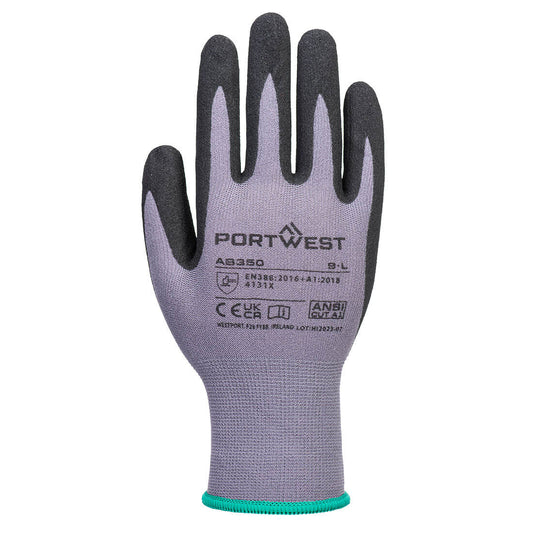 Portwest AB350 DermiFlex Essential Multipack (Pk12) in Grey/Black - back view
