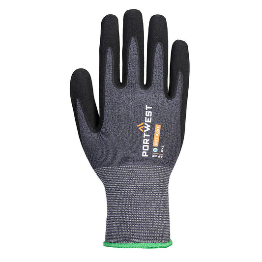 Portwest AP12 SG Grip 15 Nitrile (Pk12) in Grey/Black - back view