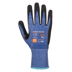 Portwest AP52 Dexti Cut Ultra Glove in Blue/Black - back view