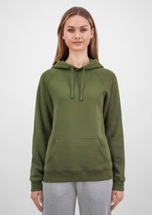 Basis Womens Hoodie - X1003W in Army - model