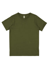 Basis Youth Short Sleeve Tee - X1001Y in Army