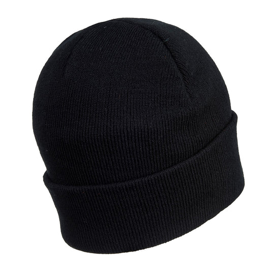Portwest B029 Beanie LED Head Light USB Rechargeable in Black - back view
