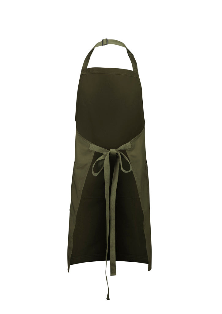 Biz Collection BA35 Barley Apron in Olive - back view